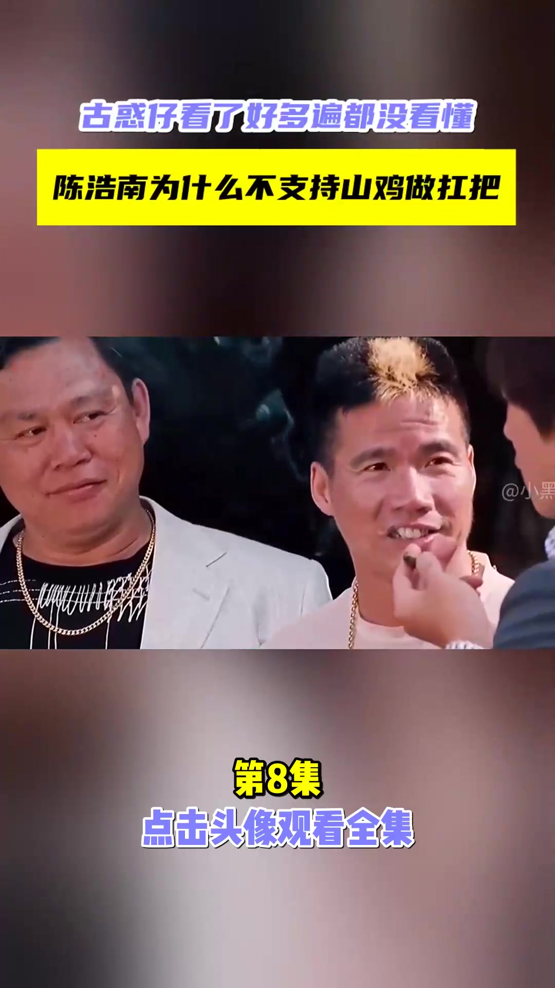 古惑仔看了好多遍都没看懂,陈浩南为什么不支持山鸡做扛把子?[第8集]